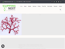 Tablet Screenshot of clippingnext.com